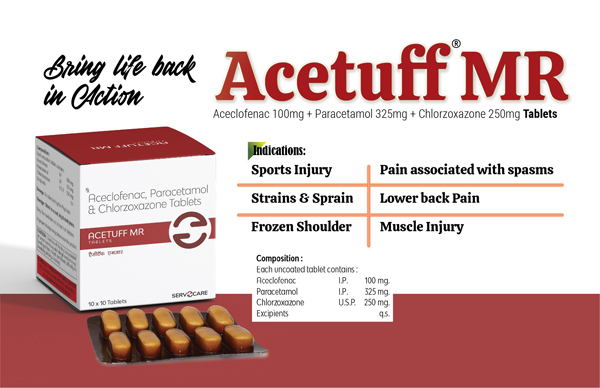 Aceclofenac Paracetamol and Chlorzoxazone Tablet