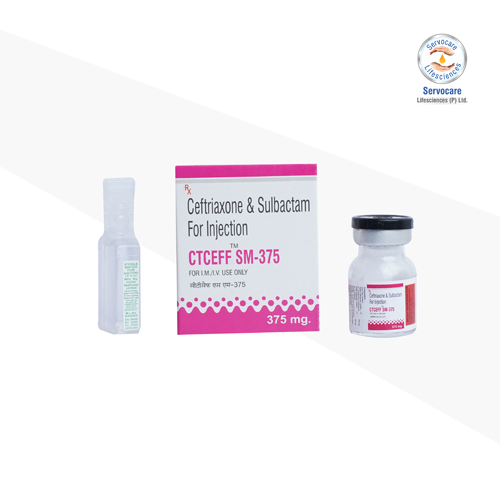 Ceftriaxone 250mg and Sulbactum 125mg Injection