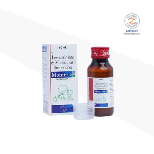 Montelukast 4mg and Levocetrizine 2.5mg / 5ml Suspension