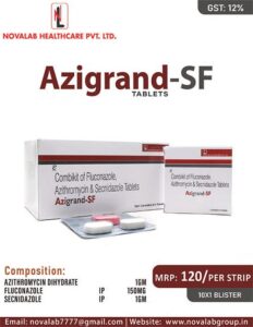 Azigrand SF 1000 azithromycin tablets high dose antibiotic in India
