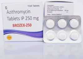 Brozex 250 azithromycin tablets for multiple bacterial infections